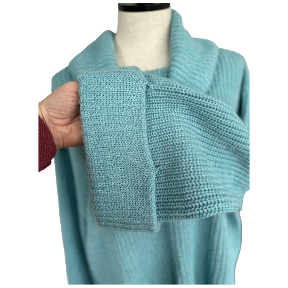 Lane Bryant Cowl Neck Sweater Loose Cuffed Sleeves Blue Size 18/20 - Picture 8 of 12